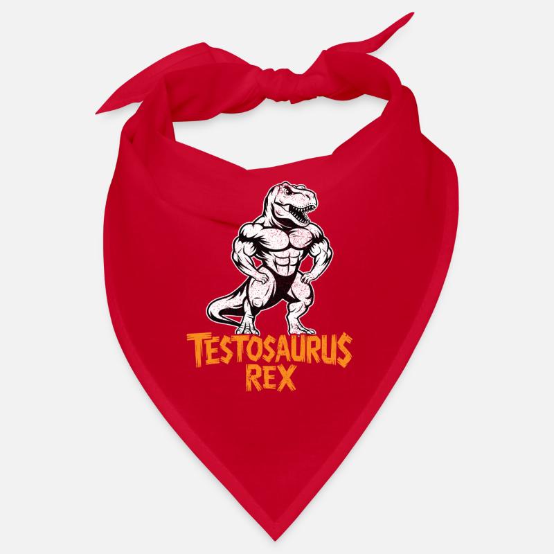 Testosaurus Rex Lustiger Bodybuilder Dinosaurier Bandana
