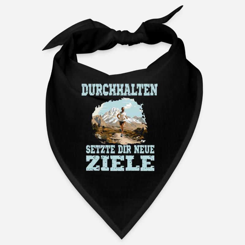 Durchhalten Setze Dir Neue Ziele Motivation Lauf Bandana