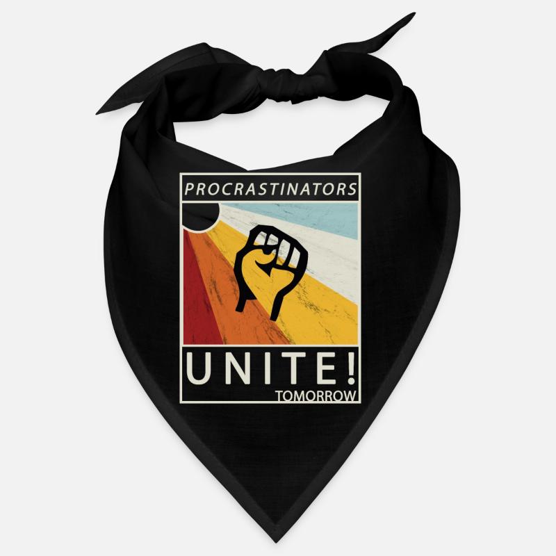 Procrastinators Unite Tomorrow Faul sein Geschenk Bandana