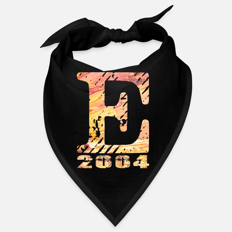 E 2004 Nom Année de naissance Cadeau Bandana