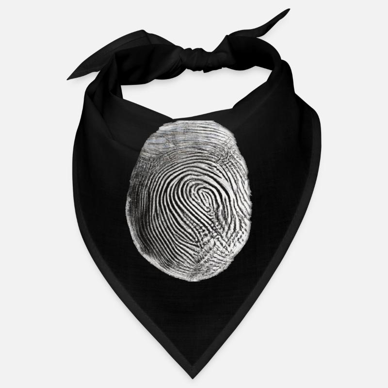 Fingerprint black Bandana
