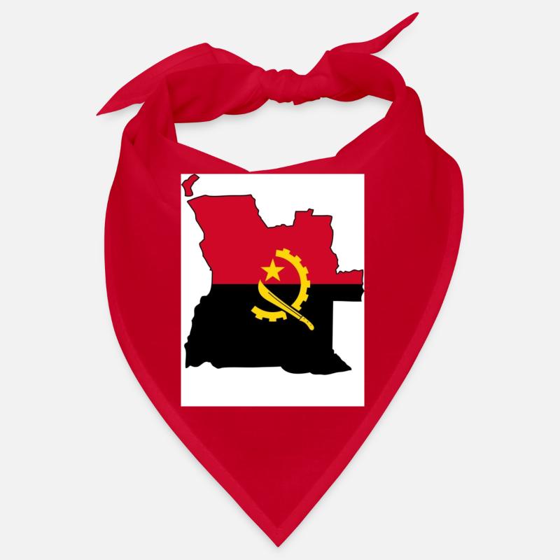 Angola Flag, Map Bandana