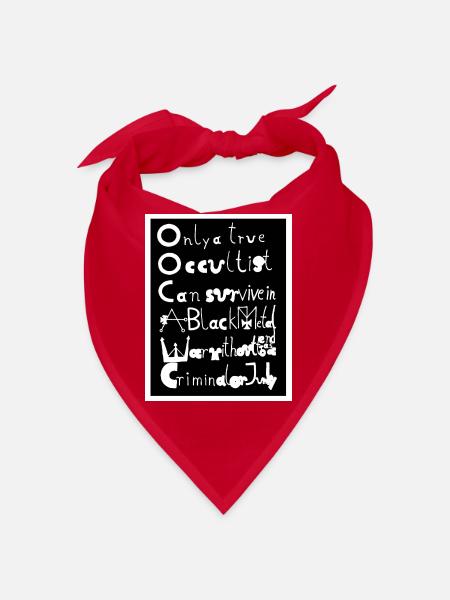 Okkulte Kraft! - Bandana - Rot - Vorne