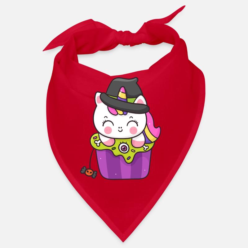 Kawaii Cupcake Sorcière Chat Bandana