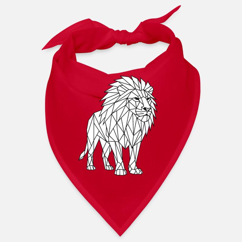 Geometric Lion Polygon Style Bandana