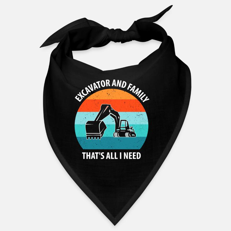 Bagger Baggerfahrer Baggerwagen Bandana