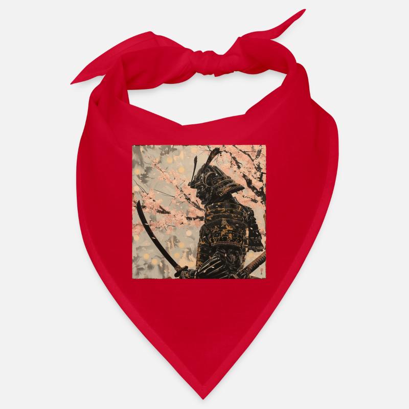 Japanisch, Samurai, Kirschblüte, Kunst, Ukiyo-E Bandana