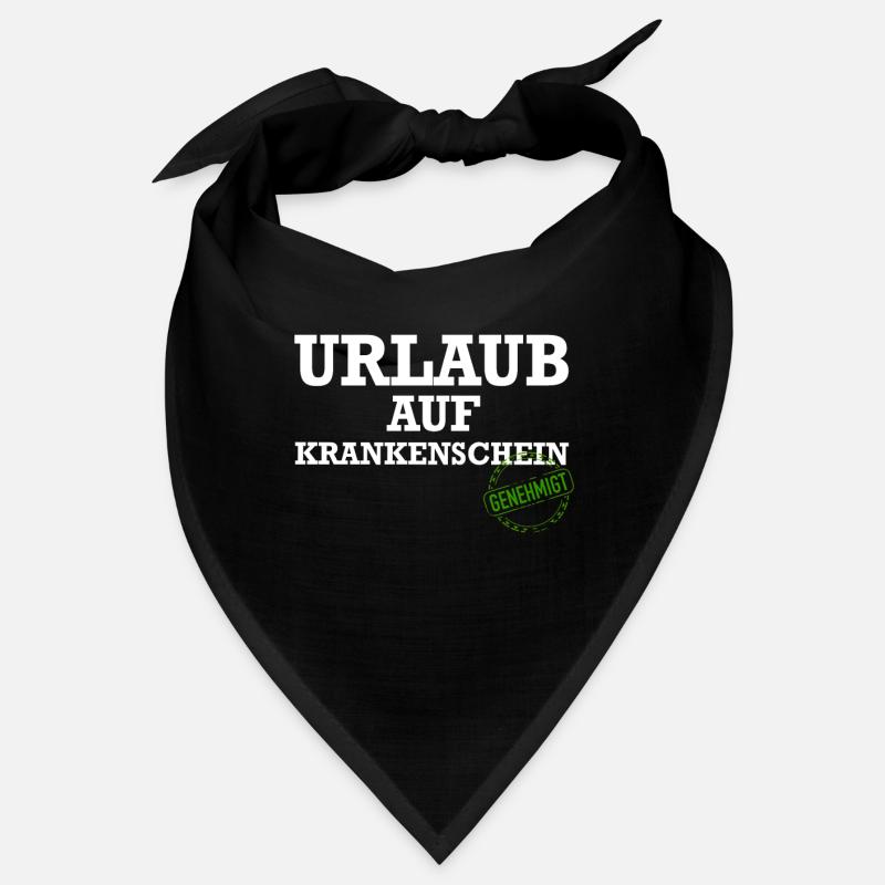 Krankgeschrieben Arbeitskollegen Gelber Schein Bandana