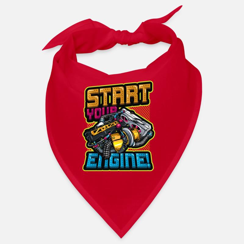 Start your engine car mechanic Bandana