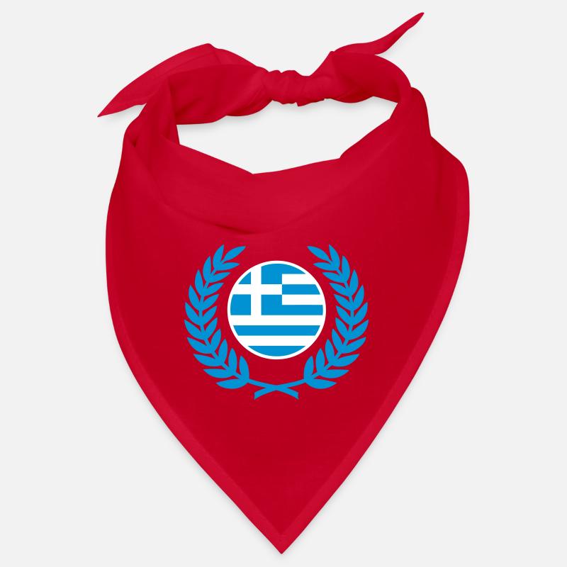 Greece (flag & laurel wreath) Bandana
