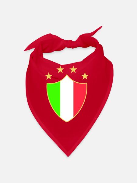 Italia amusant - Bandana - rouge - Devant