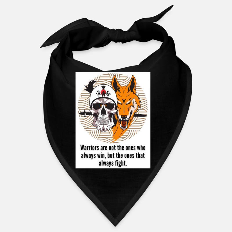 Vector Samurai Warrior Skull Mask Sword Japon Bandana