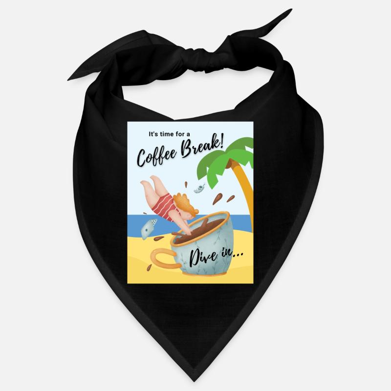 Pause café - ItsTime for a Coffee Break Plongez Bandana