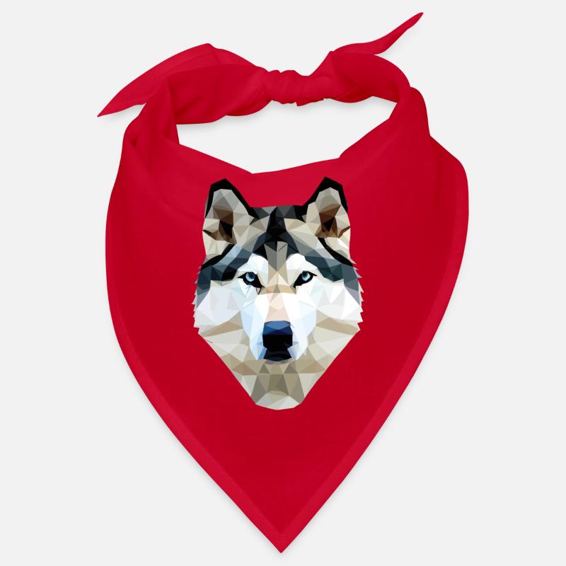 Husky Hund Polygon Bandana