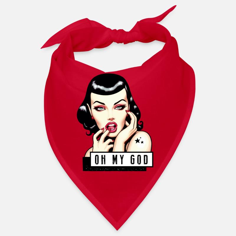 Lola Rockabilly Illustration TShirt Bandana