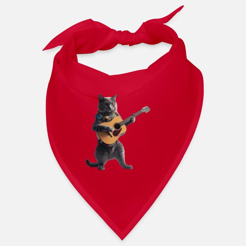 Cat Guitar Bandana