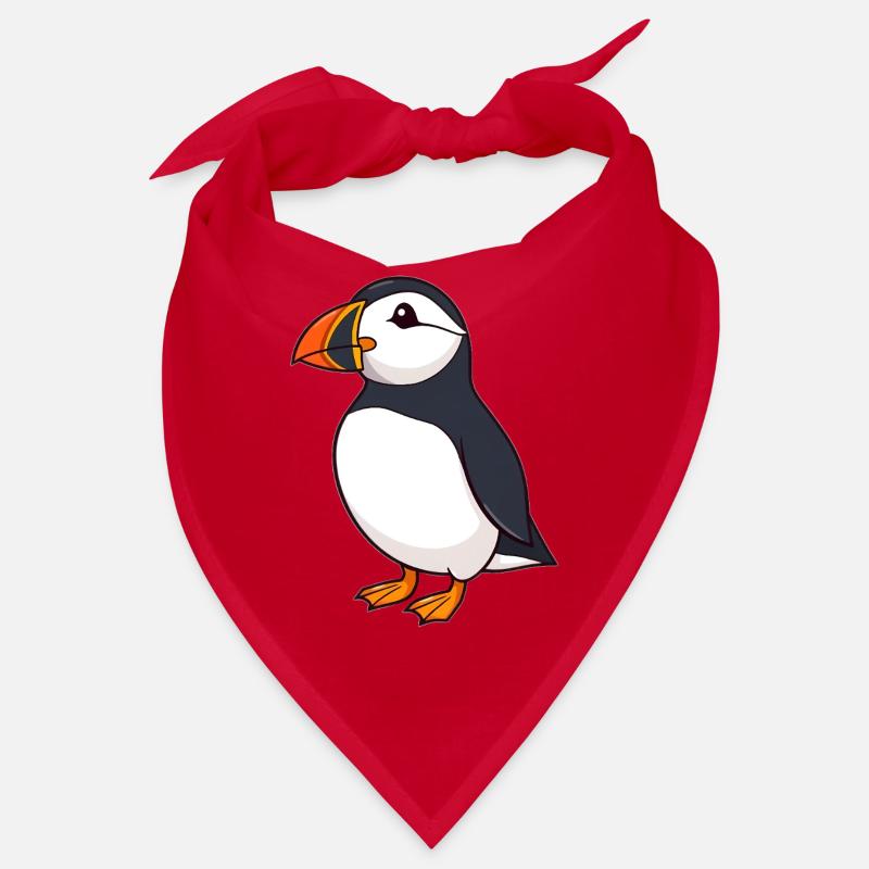 Papageientaucher Puffin - Bandana - Rot