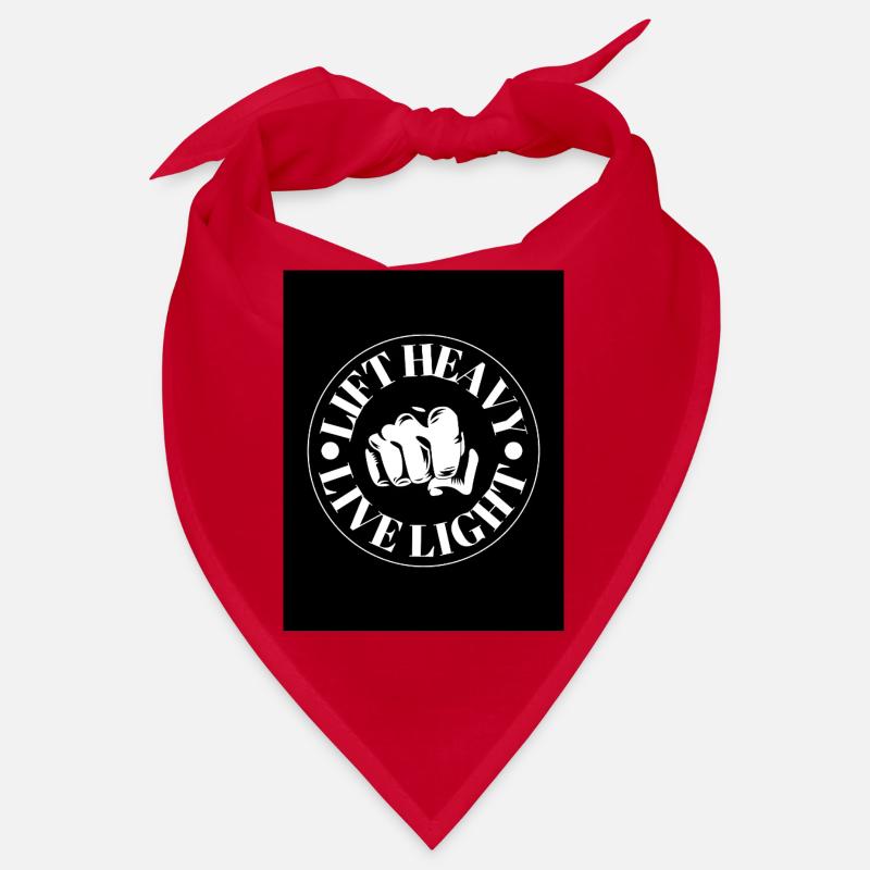 Slogan de motivation avec motif de poing Bandana