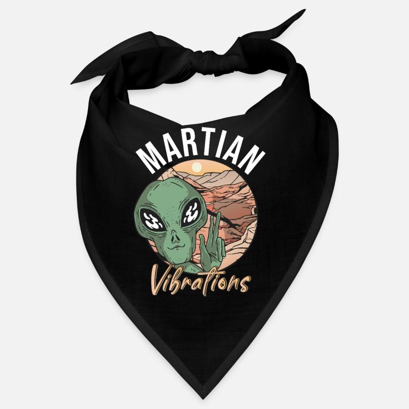 Mars planète espace fusée vintage Bandana