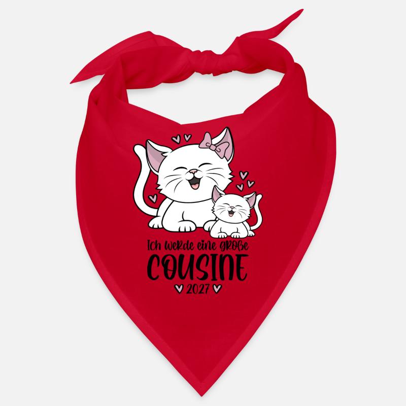 Ich werde eine große Cousine 2027 Katzen Bandana