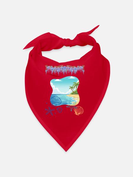 Strand - Bandana - Rot - Vorne