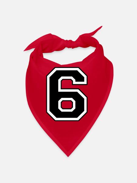 6 - Bandana - rouge - Devant