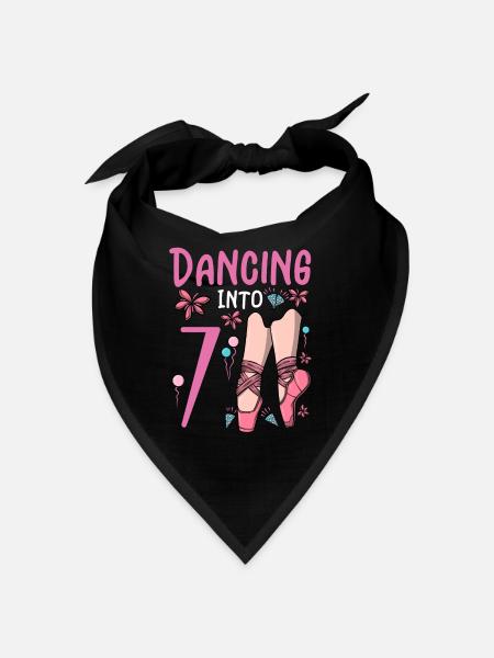 Ballettschuhe Tanzballerina 7 Ballett Geburtstag - Bandana - Rot - Vorne