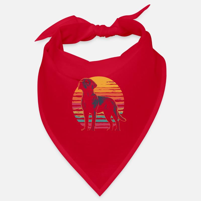 Labrador Vintage Coucher de soleil Bandana