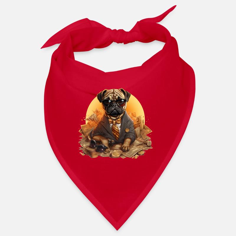 Mops Gold Digger Bandana