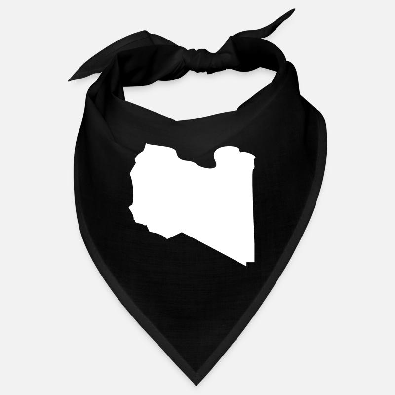 Libya map flag Bandana