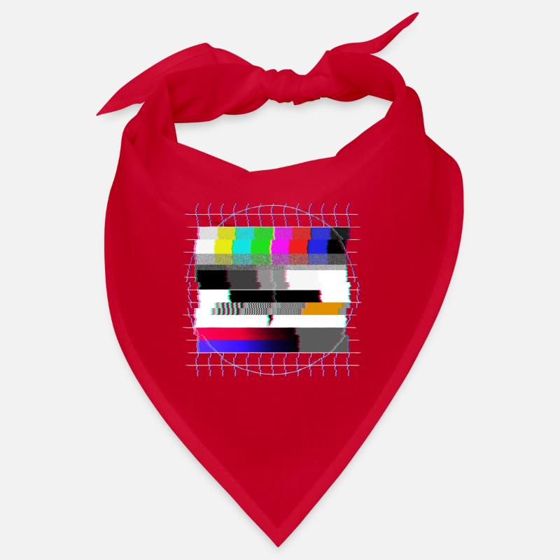 Röhrenfernseher Testbild - verzerrt - 80er Bandana