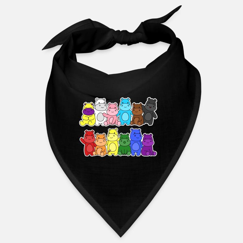 Pride Progress Flagge Nilpferde Gleichberechtigung Bandana