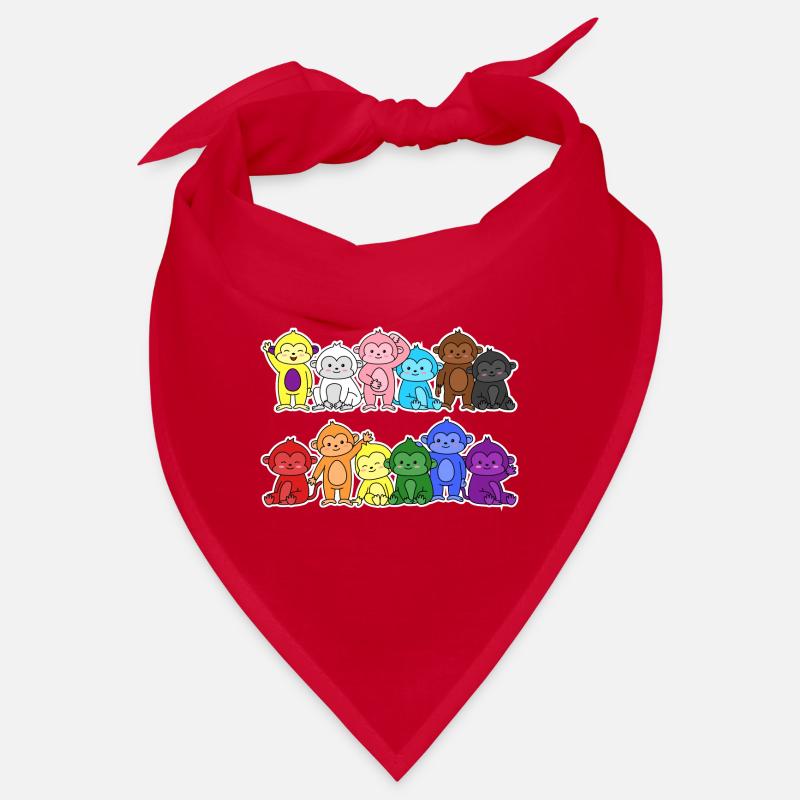Pride Progress Flag Monkey for Equality Bandana