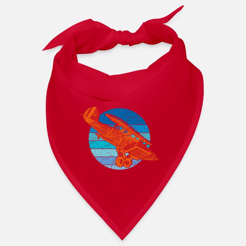 Flugzeug Doppeldecker Bandana