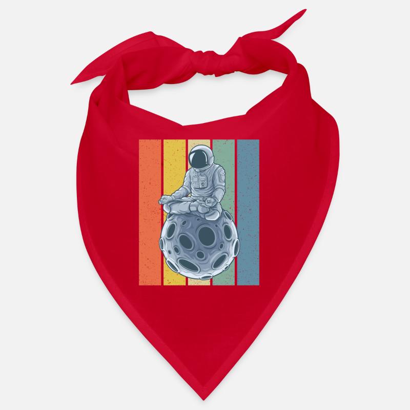 Meditating Astronaut Retro Style Bandana