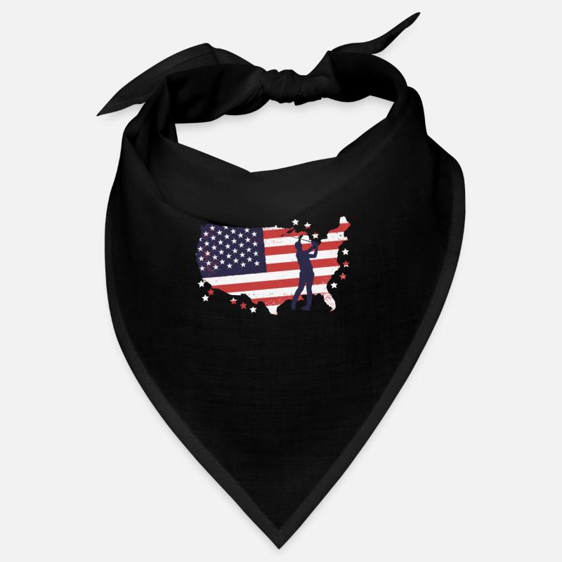 Drapeau américain golfeurs Bandana