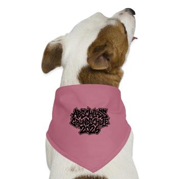 Abschluss Grundschule 2026 Graffiti - Hunde-Bandana Dreieckstuch - Mauve - Vorne