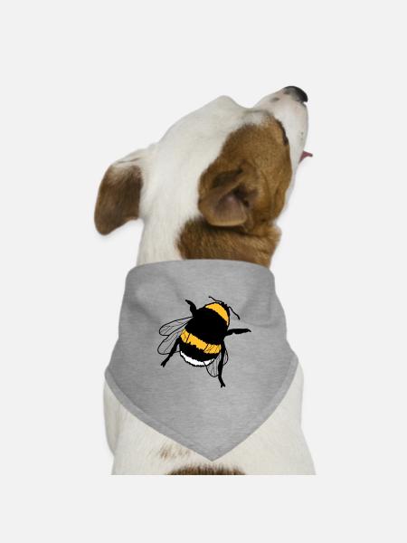 Hummel - Hunde-Bandana Dreieckstuch - Grau meliert