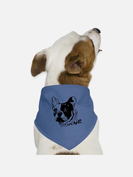 Franzmann - Hunde-Bandana Dreieckstuch - Taubenblau