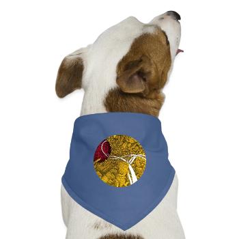 Spaghetti Highway - Hunde-Bandana Dreieckstuch - Taubenblau - Vorne