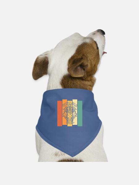 Ukulele Ukulele Girl - Hunde-Bandana Dreieckstuch - Taubenblau