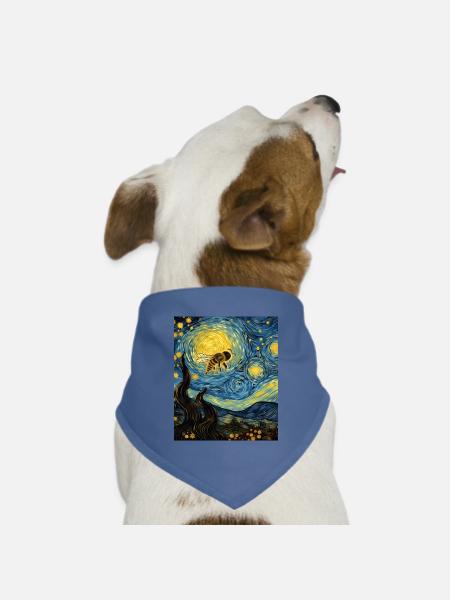 Bumblebee Sternenhemd Pollinator - Hunde-Bandana Dreieckstuch - Taubenblau