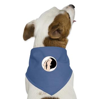 Träne der Zeit - Hunde-Bandana Dreieckstuch - Taubenblau - Vorne