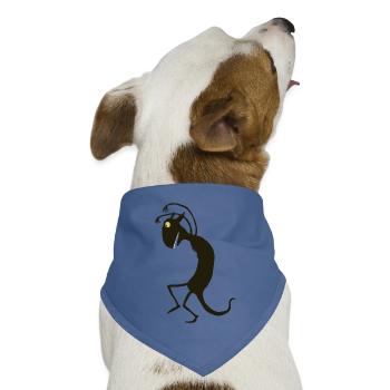 schleichendes Monster - Hunde-Bandana Dreieckstuch - Taubenblau - Vorne