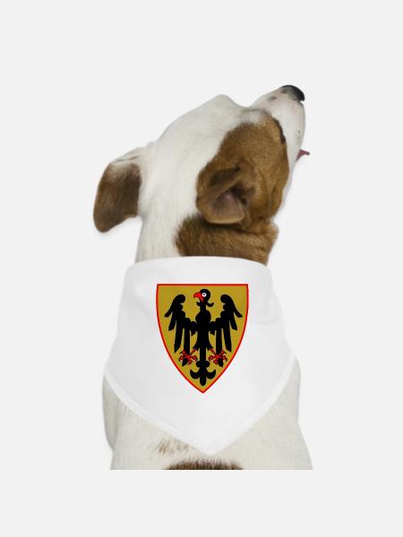 Heiliges Römisches Reich - Hunde-Bandana Dreieckstuch - Weiß