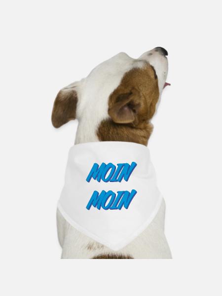 Moin Moin - Hunde-Bandana Dreieckstuch - Weiß