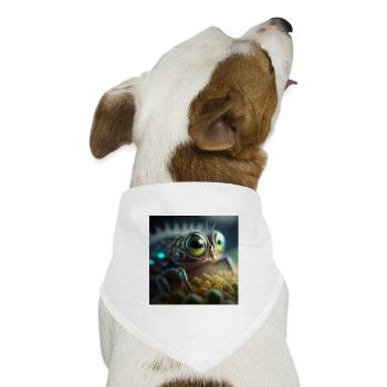 Foto Makro Kreatur 02 - Hunde-Bandana Dreieckstuch - Weiß - Vorne