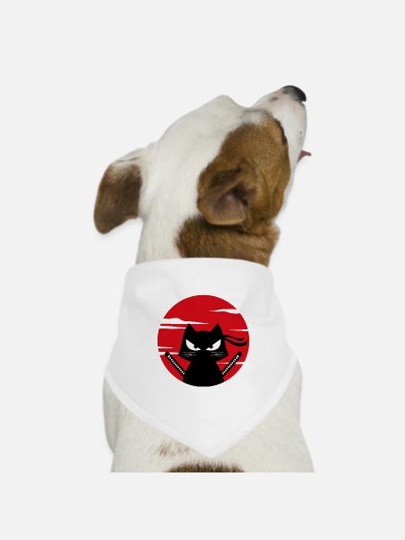 Katze Mangastyle Anime Manga Japanisch Animation - Hunde-Bandana Dreieckstuch - Weiß