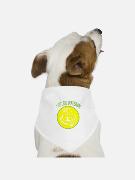 The last Dinosaur - Hunde-Bandana Dreieckstuch - Weiß