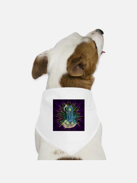 der Tod - Hunde-Bandana Dreieckstuch - Weiß